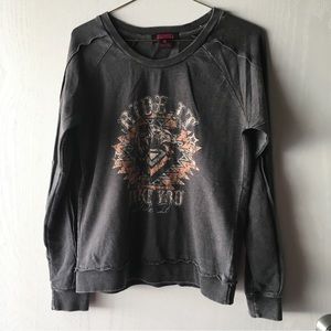 Rock & Roll Denim Sweatshirt